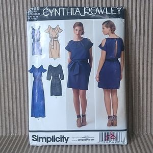 Simplicity Cynthia Crowley Dress Pattern Size R5 14-22